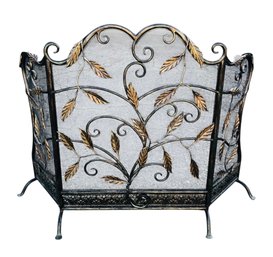 Freestanding 3-Panel Fireplace Screen - #FF