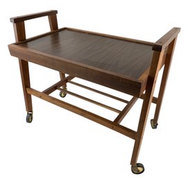 1960s Danish Style Rolling Bar Cart - #BT
