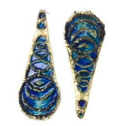 Japanese Abstract Studio Pottery Wall Plaques By Maki Sakusabe (Tokyo, B. 1973) - #S8-2