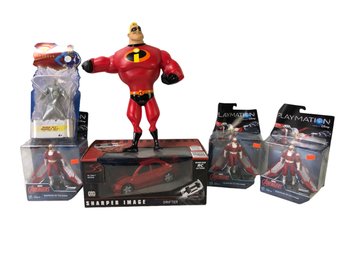 Sharper Image RC Drifter Car, Mr. Incredible, Superman & Marvel Avengers Action Figures - #S10-3