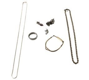 Collection Of Jewelry: Forstner 12K Gold Filled Bracelet, 14K Gold Filled Chain & More - #JC-L