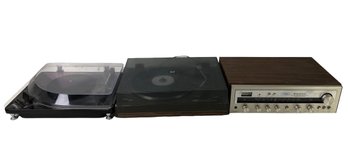 Kenwood KR-2600 Stereo Receiver, Ion Turntable & Fisher Turntable - #S14-2