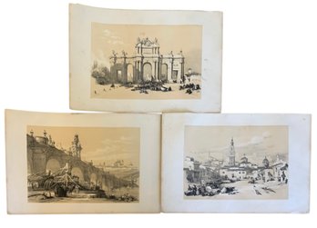 Collection Of Hand Colored Lithographs By David Roberts (Spain) - #S8-3
