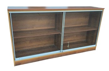 Castor Display Cabinet With Sliding Glass Doors - #BR