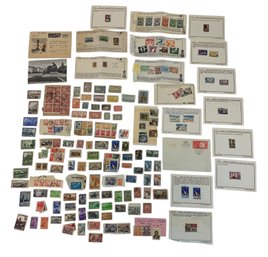 Collection Of 1920s-60s Soviet Union & French Postage Stamps / Postcards - #S18-3