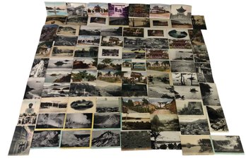 Collection Of Antique & Vintage Japanese Postcards - #FS-6