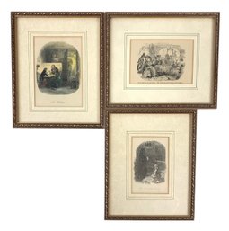Charles Dickens Engravings: Christmas Carol, Old Curiosity Shop, David Copperfield - #S8-4