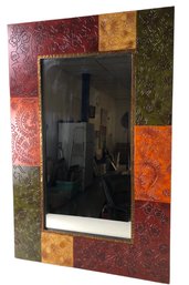 Pier 1 Colorblock Floral Wall Mirror - #BR