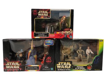 Vintage Star Wars Episode I Action Figure Sets (NEW, FACTORY SEALED) - #S1-1