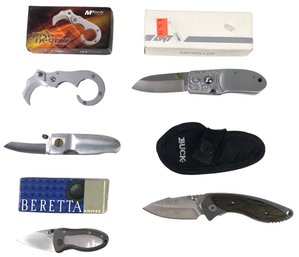 Pocket Knives: Beretta Mini Liner Lock Titanium Pearl, BUCK 270 Alpha Dorado & More - #S19-3