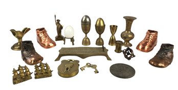 Jared Brass Padlock, PM Baumgardner & Co. Columbian Egg Puzzle & More - #S19-2