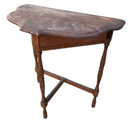 Antique Wood Console Table - #BR