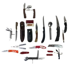 Collection Of Folding Knives, Multi-Tools, Pocket Knives & More - #S18-2