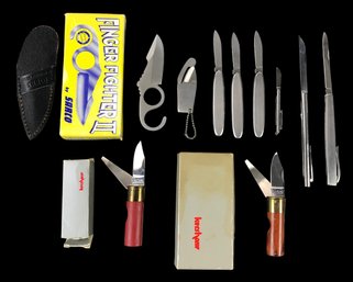Folding Pocket Knives: Kershaw Shotgun Shell, Sarco, Parker Cutlery Co. & More - #S16-4