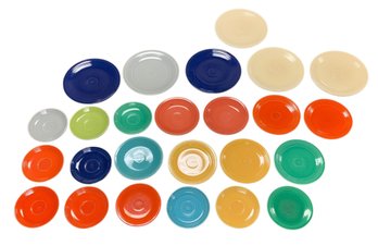 Homer Laughlin Fiesta Ware Saucers, Salad Plates & Luncheon Plates - #S23-4