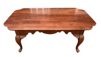 Queen Anne Style Walnut Coffee Table - #FF