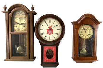Tempus Fugit 31-Day & Eight O'Clock Coffee Advertising Wall Clocks - #S3-4