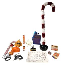 Holiday Decor: Witch Cauldron Figure, Pier 1 Candy Dish, Jack-O-Lantern Mask & More - #BR