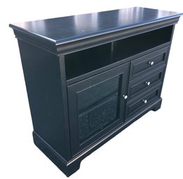 Black Media TV Console Cabinet - #BR