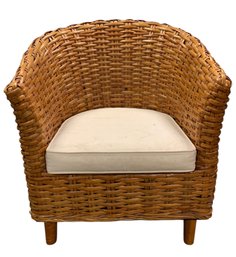 Safavieh Omni Rattan Barrel Chair With Cushion - #BR