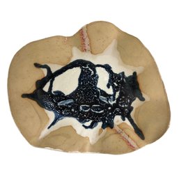 Studio Pottery European Cave Art Style Bison Wall Plaque - #S7-4