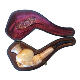 Antique F.J. Kaldenberg Meerschaum Pipe With Case - #JC-L