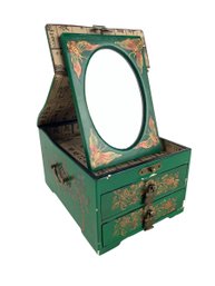 Vintage Chinese Hand Painted Jewelry Box - #S7-2