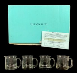 Tiffany & Co. Crystal Beer Mugs (Set Of 4) With Original Box - #S7-1
