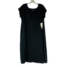 Eileen Fisher Organic Cotton Ballet Neck Stretch Jersey Dress (NEW WITH TAGS) - #S3-2