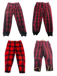 Vintage Woolrich Woolen Mills & Carter & Churchill Co. Plaid Hunting Pants (Set Of 4) - #S17-3