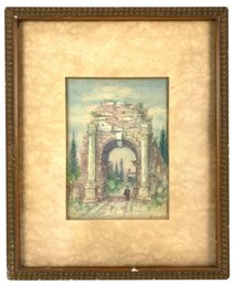 Helen Adelaide Hovey Fitch (American, 1838-1929) Signed Landscape Watercolor - #S8-4