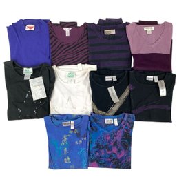 Collection Of Long Sleeves Tops: Chico's, Casual Corner, Quacker Factory & More - #S18-3