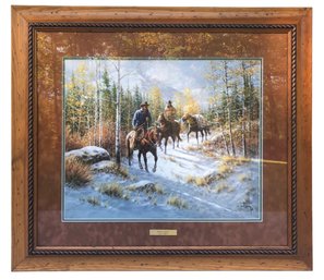 Jack Terry  Open Edition Signed Giclee Print, 'Early Snow,' Framed - #GRG