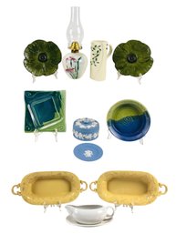 Signed Studio Pottery, Fleur Rustique Ambiance Plates, Wedgwood & More - #S13-2