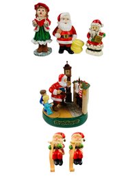 Coca-Cola Santa Claus Mechanical Coin Bank, Vintage Ceramic Figures, Stocking Holders & More - #S2-1
