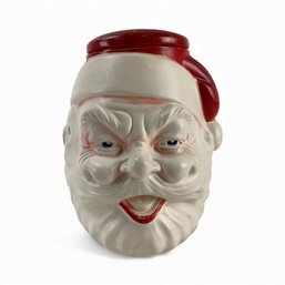 Vintage Mid-Century Modern Santa Blow Mold Cookie Jar - #S2-1