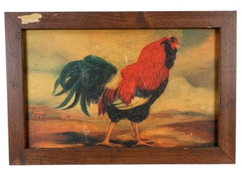 Framed French Rooster Print By Alexandra Churchill - #S24-1