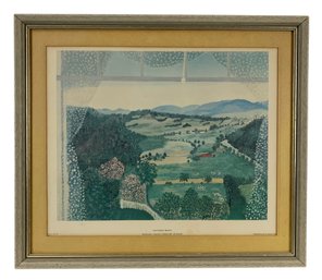 Hoosick Valley From My Window Framed Art Print By Grandma Moses - #C2