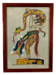 Mythological Balinese Serpent Diety Painting - #S24-1