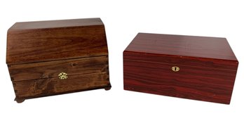 Desktop Cigar Humidor & Mazzetti D'Altavilla Wood Box - #S10-2