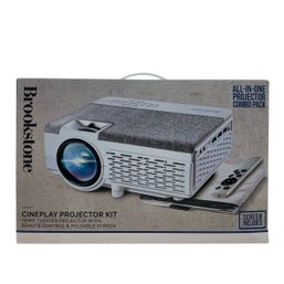 Brookstone Cineplay All-In-One Home Theater Projector Kit (NEW, FACTORY SEALED) - #S2-2