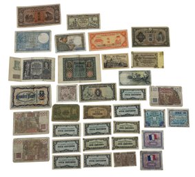 Foreign Bank Notes (Many WWI & WWII Era)- #S13-2