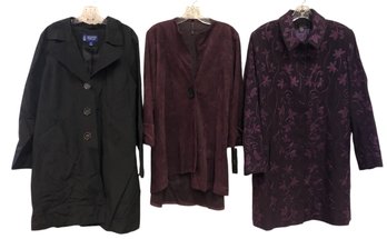 Women's Coats: IC By Connie K (NEW WITH TAGS), Tower Collection By London Fog & Embroidered - #S22-5