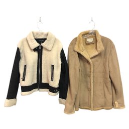 Vintage Dressbarn Faux Shearling & Love Tree Sherpa Jackets, Women's Size Large - #S22-5