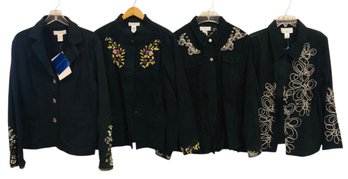 Collection Of Women's Beaded / Embroidered Blazer Jackets - #S17-1