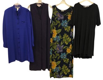 Collection Of Dresses: Adam Douglass Adrianna Papell, Chico's, Susan Graver, Evan Picone - #S12-1