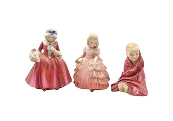 Royal Doulton Porcelain Figurines - 3 Total