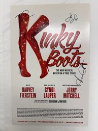 TONY Award Winning Broadway Musical Kinky Boots Poster Signed By Billy Porter, Annaleigh Ashford & Stark Sands