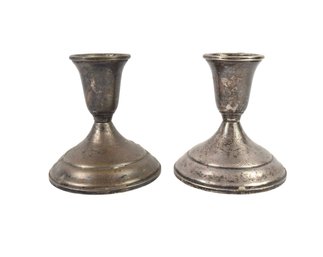 TOWLE Sterling Silver Weighted Candle Holders