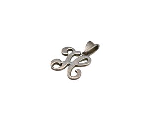 Sterling Silver H Pendant - .04ozt